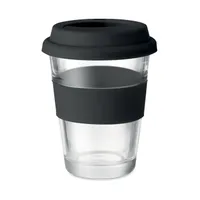 Pahar din sticlă de 350 ml personalizat, vedere spate