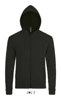 Hanorac unisex SOL'S Stone Zip personalizat, negru