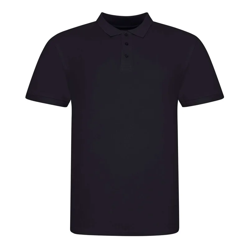 Tricou polo unisex Just Polos The 100 personalizat, negru