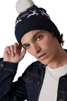 Căciulă K-UP Winter Beanie With Reindeer Design personalizată, pe model
