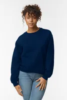 Bluză unisex Gildan Dryblend® Adult Crewneck personalizată, pe model