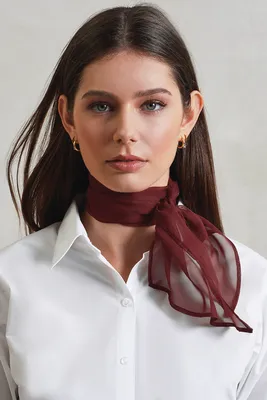 Fular Premier Colours Collection Plain Chiffon Scarf