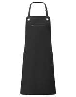 Șorț Premier ‘barley Contrast Stitch Sustainable Bib personalizat, negru