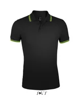 Tricou polo bărbați SOL'S Pasadena personalizat, negru