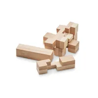 Puzzle de bambus brainteaser personalizat, vedere lateral