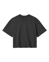 Tricou damă True Blanks Crop Top personalizat, negru