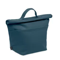 Geantă termo, bumbac reciclat personalizată, albastru