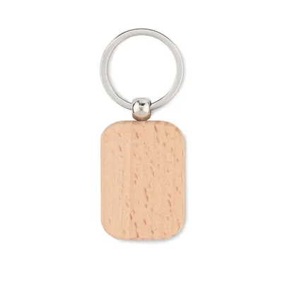 Breloc dreptunghiular din lemn personalizat