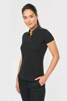 Tricou polo damă Designed To Work Short-sleeved Contrasting Daytoday personalizat, pe model