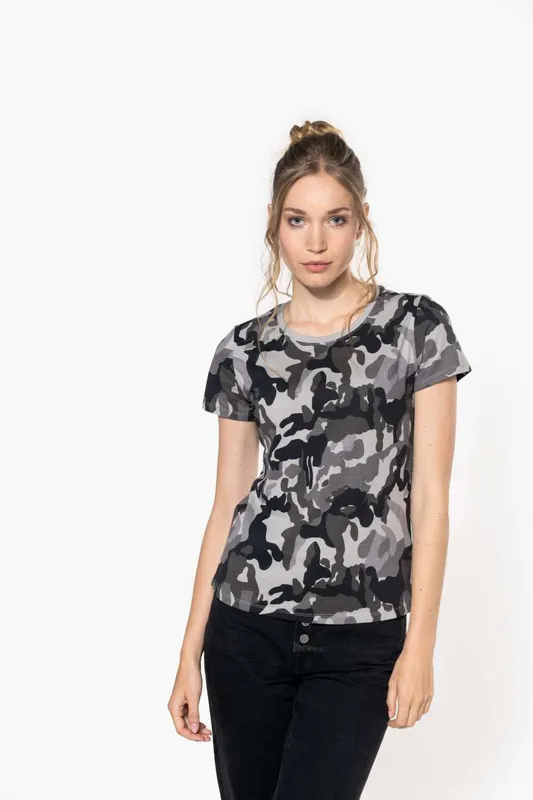 Tricou damă Kariban Short-sleeved Camo