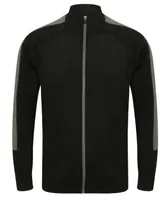 Tricou unisex Finden + Hales Adult S Knitted Tracksuit Top personalizat, negru