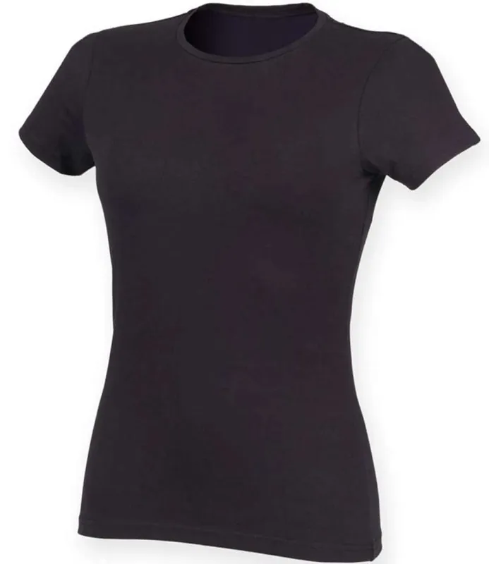 Tricou damă SF Clothing Feel Good Stretch T personalizat, pe model