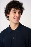 Tricou polo bărbați iDeal Basic Pique Long-sleeves personalizat, pe model