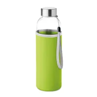 Sticlă de sticlă în husă 500ml personalizată, lime