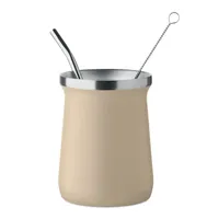 Pahar Yerba mate personalizat, bej