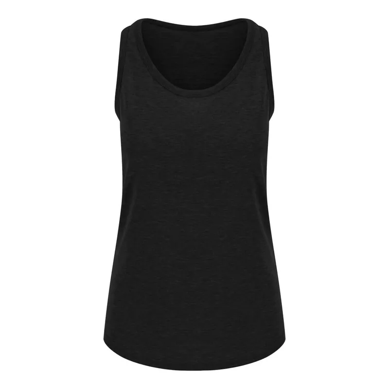 Vestă damă Just Ts Tri-blend Vest personalizată, negru