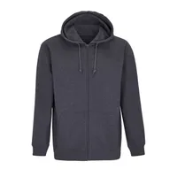 Hanorac unisex SOL'S Carter Full-zip personalizat, gri