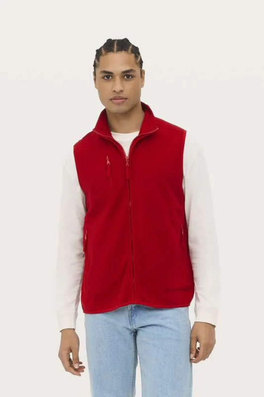 Jachetă polar unisex SOL'S Norway Sleeveless Fleece Cardigan