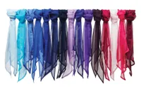 Fular Premier Colours Collection Plain Chiffon Scarf personalizat, pe model
