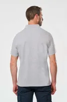 Tricou polo bărbați Designed To Work Short Sleeve Stud personalizat, pe model