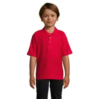 SUMMER II KIDS Polo 170g personalizat, red