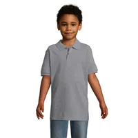PERFECT KIDS POLO 180g personalizat, gri melange 2