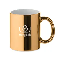 Cană metalică din ceramică personalizată, vedere zona de personalizare