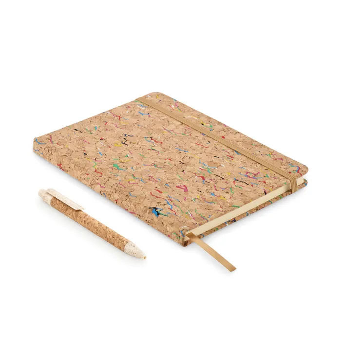 Notebook A5 din plută colorată personalizat