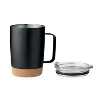 Pahar cu perete dublu de 300ml personalizat, vedere lateral