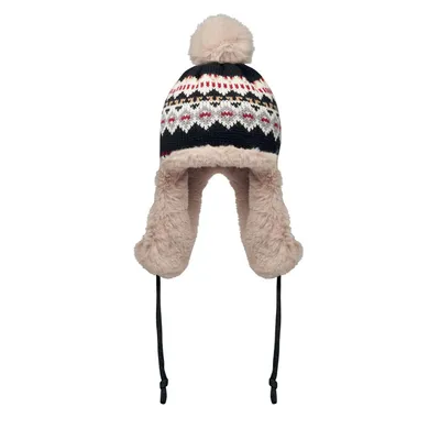 Căciulă tricotată cu urechi personalizată