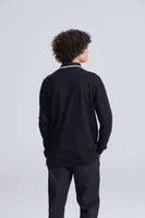 Tricou polo unisex Just Polos Tipped 100 personalizat, pe model