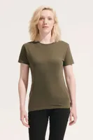 Tricou damă SOL'S Regent Round Collar personalizat, pe model