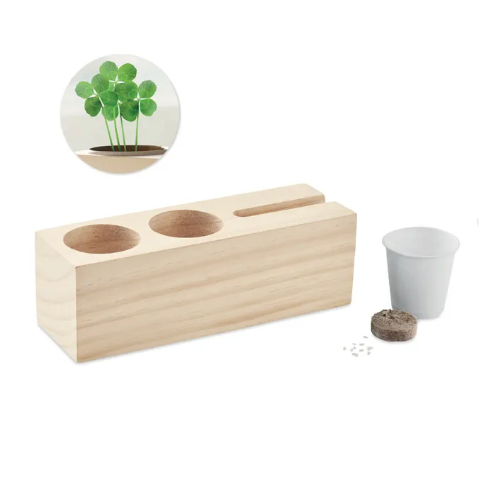 Suport birou cu kit de semințe personalizat