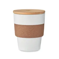 Pahar din PP 300 ml personalizat, alb
