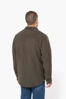 Jachetă polar bărbați Kariban Sherpa-lined Fleece Overshirt personalizată, pe model