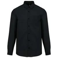 Cămașă bărbați Kariban Oxford personalizată, negru
