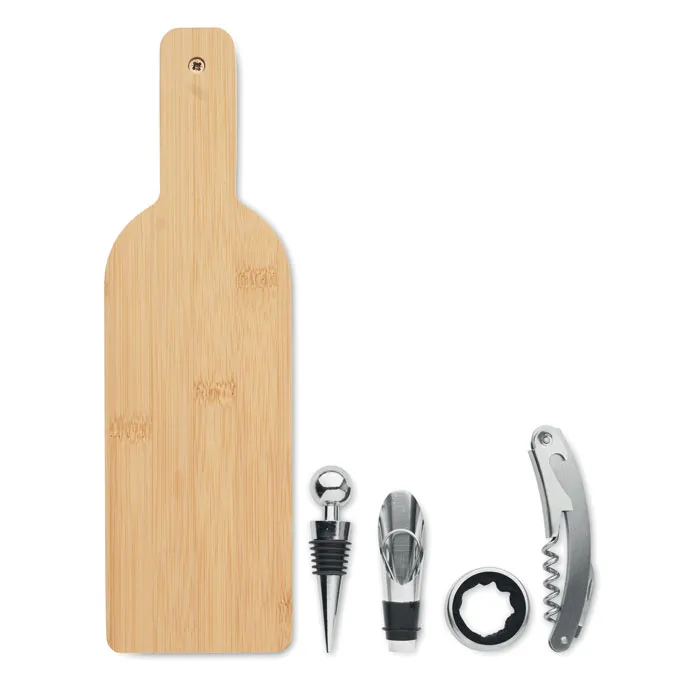 Set de vin în formă de sticlă