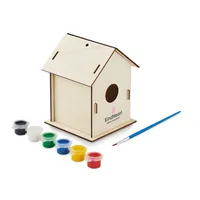 DIY kit casă de păsări din lemn personalizat, vedere zona de personalizare