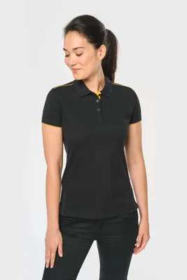 Tricou polo damă Designed To Work Short-sleeved Contrasting Daytoday personalizat