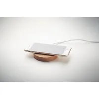 Încărcător  wireless rotund personalizat, vedere detaliu