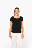 Tricou damă Kariban Boat Neck Short-sleeved personalizat, pe model