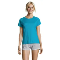 SPORTY WOMEN T-SHIRT  140g personalizat, aqua