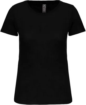 Tricou damă Kariban BIO150IC Crew Neck personalizat, negru