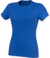 Tricou damă SF Clothing Feel Good Stretch T personalizat, albastru