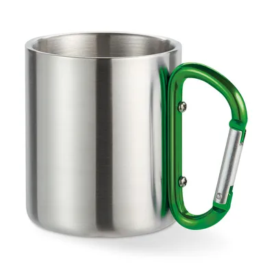 Cană perete dublu și carabină personalizată, verde