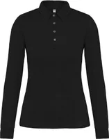 Tricou polo damă Kariban Jersey personalizat, negru