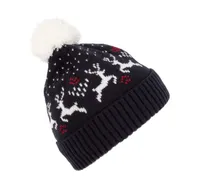 Căciulă K-UP Winter Beanie With Reindeer Design personalizată, pe model