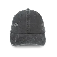 Șapcă unisex Native Spirit Eco-friendly Ripped Effect personalizată, negru