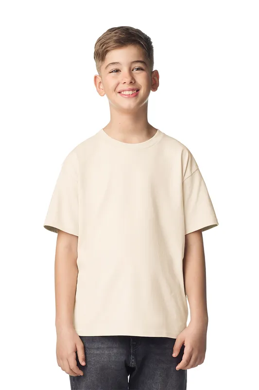 Tricou copii Gildan Softstyle™ personalizat, pe model
