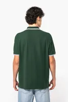 Tricou polo bărbați Kariban Short-sleeved Poloshirt With Contrasting Piping personalizat, pe model
